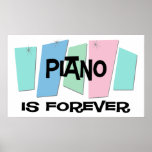 El piano es Forever Poster