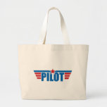 El piloto se va volando la insignia - aviación bolsas de mano