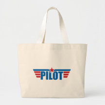 El piloto se va volando la insignia - aviación bolsas de mano