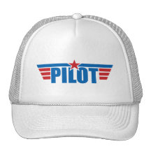 El piloto se va volando la insignia - aviación gorra