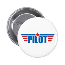 El piloto se va volando la insignia - aviación pins