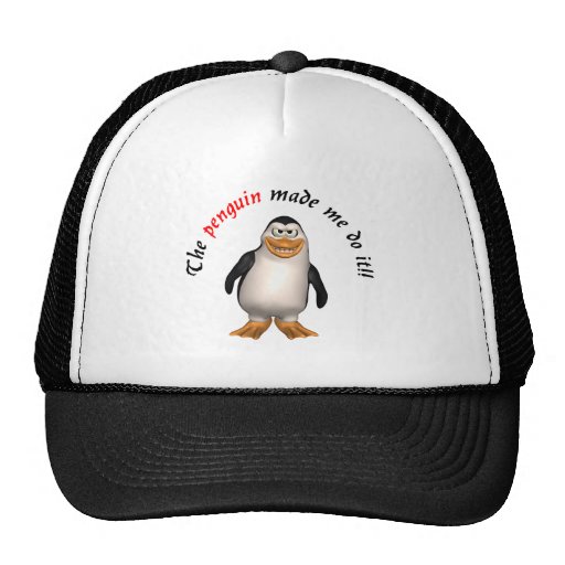 ¡El pingüino hizo que lo hace! Gorra