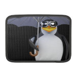 El pingüino lindo 3d ama la lluvia (editable) funda  MacBook