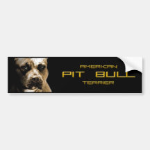 El PITbull Pegatina De Parachoque