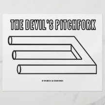 El Pitchfork del diablo (ilusión óptica) Tarjetones