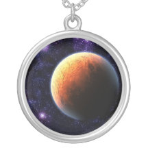 El planeta anaranjado colgante