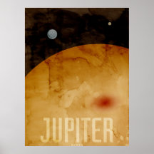 El planeta Júpiter Posters
