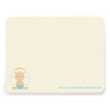 El plano de encargo del bebé dulce le agradece las anuncios personalizados