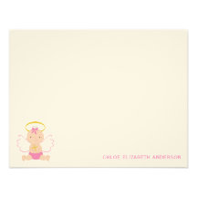 El plano de encargo del bebé dulce le agradece las invitacion personalizada