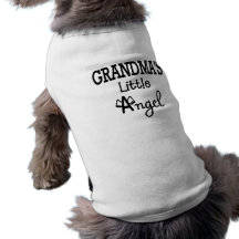 El poco ángel de la abuela camiseta de perro