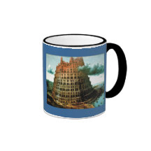 El "poco" de Pieter Bruegel torre de Babel Tazas De Café