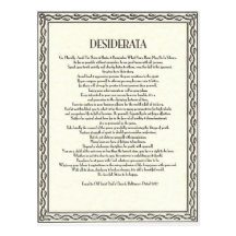 El poema de los desiderátums por Ehrmann máximo Postal