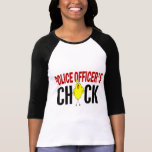 El polluelo 1 del oficial de policía camiseta