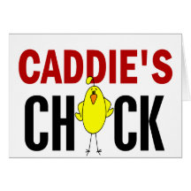 El polluelo del caddie tarjetas