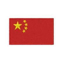 El polo de los hombres bordados bandera de China
