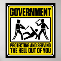 El poster amonestador del gobierno