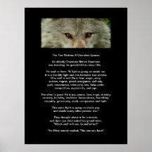 El poster CHEROKEE del arte de la LECCIÓN de DOS L