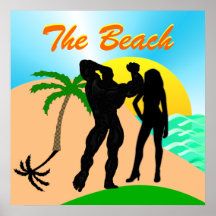 El poster de la playa