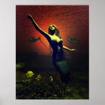 El poster de la sirena de Michelle más salvaje