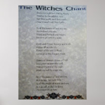 El poster del canto de las brujas