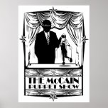 El poster del espectáculo de marionetas de McCain