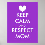 El poster el | del día de madres guarda calma y re