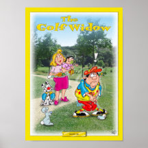 El poster/la impresión de la viuda de golf