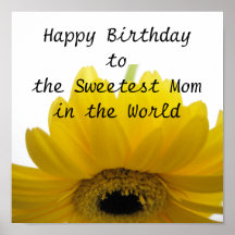 El poster más dulce del cumpleaños de la mamá