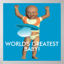 El poster más grande del bebé de los mundos