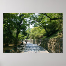 El poster reservado del Haiku de la sonrisa de los