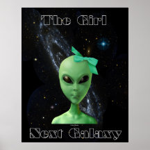 El poster siguiente de la galaxia del chica