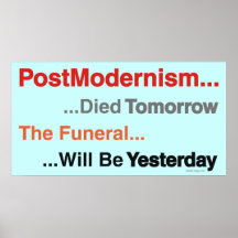 El PostModernism murió mañana poster