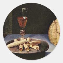 El postre, por Baugin Lubin (la mejor calidad) Pegatina