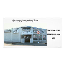 El potro de piedra en el parque NJ de Asbury Tarjetas Fotográficas