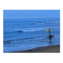 el practicar surf de California Tarjeta Postal