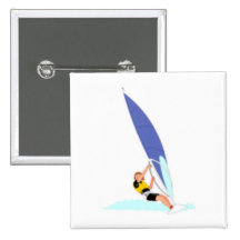 El practicar surf del viento pin