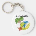 El practicar surf es vida llavero personalizado