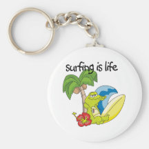 El practicar surf es vida llavero personalizado