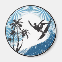 El practicar surf imanes de nevera