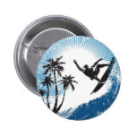 El practicar surf pin