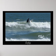 El practicar surf posters
