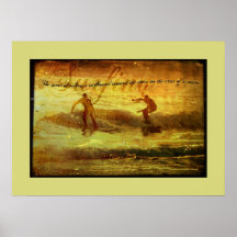 El practicar surf posters