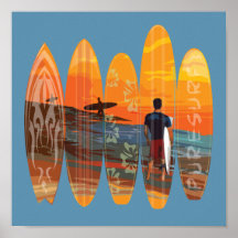 El practicar surf puro posters