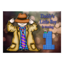 EL PRIMER CUMPLEAÑOS DEL BEBÉ - MUCHACHO - LITTLE  INVITACION PERSONAL 
