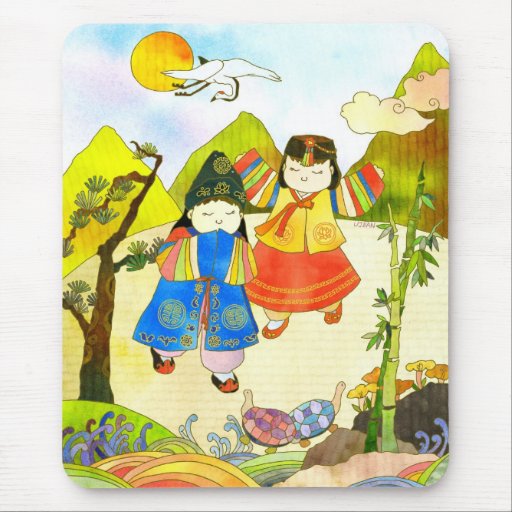 El primer cumpleaños Mousepad del bebé coreano