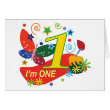 El primer cumpleaños tarjeta