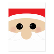El primer de Santa divertido Postales