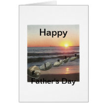 El primer día de padre tarjetas