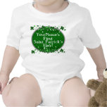 El primer día de San Patricio del bebé personaliza Trajes De Bebé