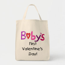 El primer el día de San Valentín del bebé Bolsa